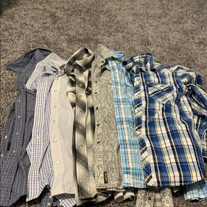 Pearl snap men shirts